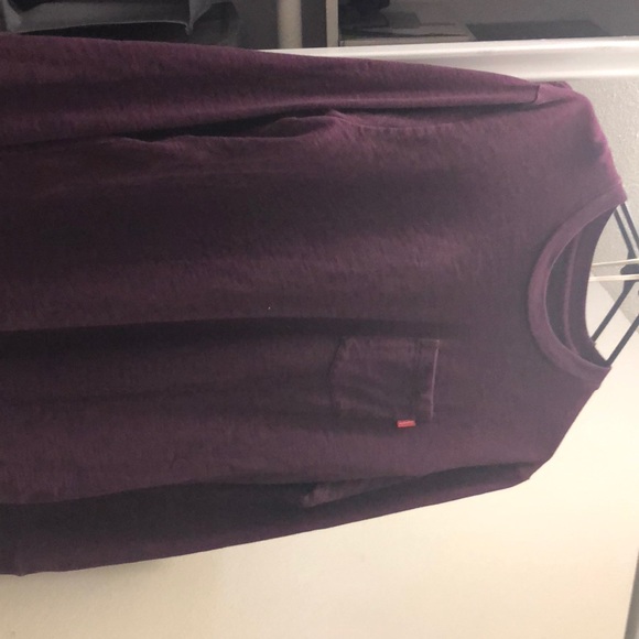 Red Supreme long sleeve 100%cotton - Picture 1 of 1